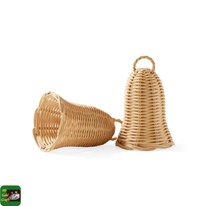 Adornos Navideños de Ratán Hechos a Mano, Ecológicos e Impermeables, Mini Bolas Tejidas Pintadas a Todo Color para Decoración de Árboles de Navidad - Product Image 5