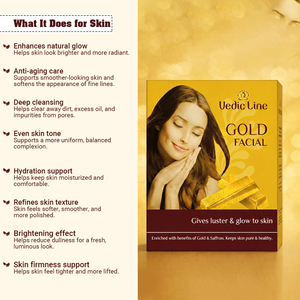 Kit Facial Gold Ojas de Calidad de Exportación para Aclarar la Piel y Obtener un Brillo Instantáneo, Cuidado Profesional de la Piel a un Precio Accesible - Product Image 2