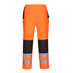 Hi Vis Reflective <b>Tape</b> Multi-Pockets Protective <b>Security</b> Men's Casual Lightweight Breathable Safety Cargo Pants - Product Image 4
