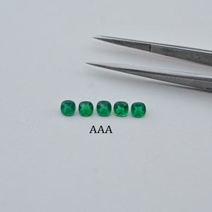 Piedra Preciosa Suelta de Ónice Verde Natural de 6 mm, Corte Cojín, Grado AAA, Joyería de Ónice Hecha a Mano, Piedra Semipreciosa Facetada a Precio de Fábrica - Product Image 2