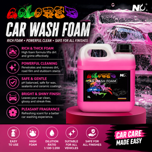Espuma de Lavado de Autos de Colores, Champú de Alta Espuma con pH Neutro, Jabón de Espuma para Cañón de Espuma, Lavadora a Presión, Lavado Manual, Líquido de <span class=keywords><strong>Limpieza</strong></span> para Autos - Product Image 1