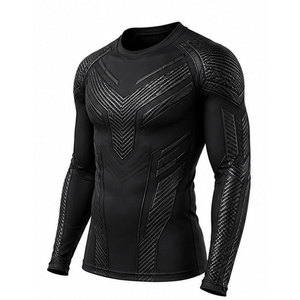 Camiseta Deportiva para Hombre, Diseño Estampado, Tela Elástica, Material Suave, Cómoda para Entrenamiento - Product Image 5