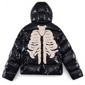 Blouson matelassé à capuche personnalisé pour homme – Manteau d'hiver streetwear avec fermeture éclair frontale, isolé, respirant et en polaire de qualité supérieure - Product Image 1