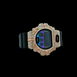Reloj de Lujo Estilo HipHop con Incrustaciones de Diamantes, Reloj Digital con Correa de Goma, Reloj de Alta Gama con Diamantes, Reloj de Moda - Product Image 1