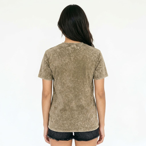 Camiseta de algodón grueso 100% algodón, popular, de alta calidad, con lavado ácido, para mujer. - Product Image 5