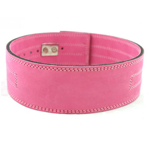 Cinturón de Levantamiento de Pesas de Cuero Rosa Resistente, Cinturón Profesional de Powerlifting para Entrenamiento de Fuerza con Hebilla de Palanca - Product Image 4