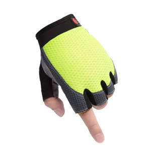 Perfectionists Half Finger Cycling Gloves Black Textile Weaving Non-Slip Pull Closure Polyurethane Coated Racing Gloves Animal - Product Image 4
