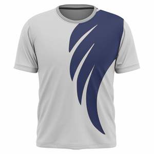 T-shirts de sport personnalisés 100 % polyester tricoté, respirants, séchage rapide, écologiques, col rond, mode masculine, fabricant OEM ODM - Product Image 1