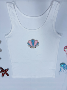 เสื้อกล้ามปักลายดอกไม้แบบดั้งเดิมประดับด้วยลูกปัด งานฝีมือประณีตสวยงามสำหรับผู้หญิง - Product Image 2