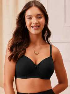 Sujetador acolchado sin costuras, sin aros, suave y cómodo para mujer, sujetador tipo camiseta para uso diario, lencería invisible elástica, sujetador con almohadillas moldeadas al por mayor - Product Image 1