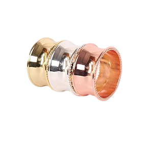 Brass Napkin Rings <b>Round</b> Classic Design Durable <b>Table</b> Decoration Wedding Party <b>Set</b> of <b>4</b> Elegant Zinc Alloy <b>Table</b> Decor Napkin - Product Image 6