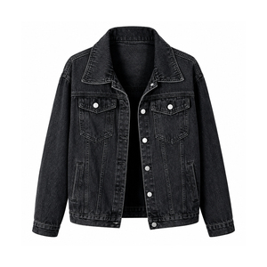 Custom <b>women's</b> <b>chore</b> denim <b>jacket</b> workwear streetwear for brands Private Label Low MOQ Supplier US Wholesale - Product Image 1
