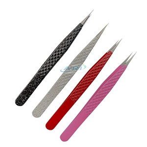 แหนบปลายไฟเบอร์ความแม่นยำสูง เครื่องมือป้องกันไฟฟ้าสถิตย์ สแตนเลสสตีล สำหรับงานฝีมือและโครงการ DIY แหนบปลายไฟเบอร์ - Product Image 4