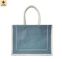 Sac fourre-tout en jute laminé en gros pour les courses, le commerce de détail, les supermarchés, le transport quotidien, avec logo personnalisé, vente en gros, OEM, marque privée