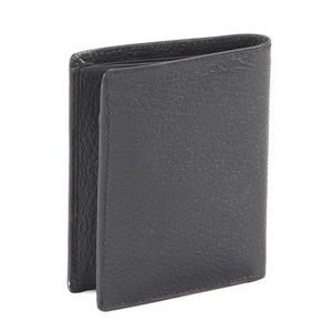 Portefeuille court pour homme en cuir véritable William, nouveau cadeau de Noël, simple, avec protection RFID, en cuir de vachette pleine fleur, noir, design horizontal - Product Image 2