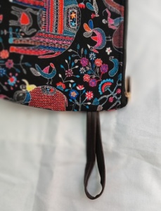 Sac cosmétique floral en toile avec fermeture éclair, directement de l'usine, étiquette privée, trousse de toilette légère, organiseur de voyage - Product Image 4