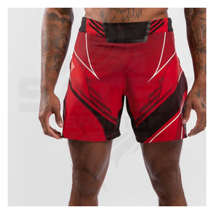 Pantalones Cortos de Boxeo de Diseño Personalizado al por Mayor, 100% Poliéster, Elásticos, Transpirables, de Secado Rápido, Ligeros, de Alta Calidad, Unisex, para Artes Marciales - Product Image 6