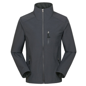 High Quality Men's Outdoor <b>Waterproof</b> Plus Size Insulated <b>Warm</b> Softshell <b>Jacket</b> New Style Windbreaker Fleece Embroidery Printing - Product Image 6