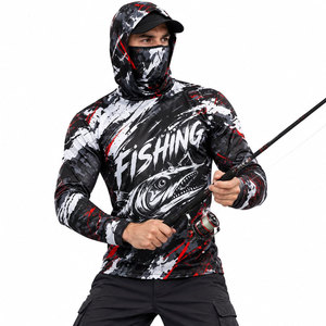 Wholesale Performance Fishing Shirt Long Sleeve <b>Hoodie</b> Sublimation UPF 50 Quick Dry <b>UV</b> <b>Protection</b> Outdoor Leisure Tops - Product Image 5
