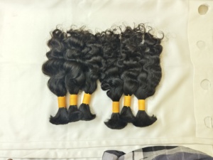 Extensiones de Cabello Natural Remy de un Solo Donante de Tamil Nadu, India, Textura Natural, Color Natural, Venta al por Mayor, Grado Superior, 100% Remy, Doble Trama a Máquina - Product Image 1