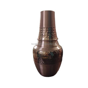 Health Beneficial <b>Water</b> <b>Bottle</b> and Pot 100% Copper <b>Water</b> Pitcher Kitchen Counter Display Pure Copper <b>Water</b> Pot & <b>Bottle</b> - Product Image 1