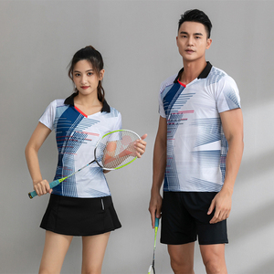 Ensemble de tennis sublimé bleu de haute qualité 2026 – Tenue de sport personnalisée respirante à séchage rapide (T-shirt et jupe/culotte de tennis) - Product Image 4