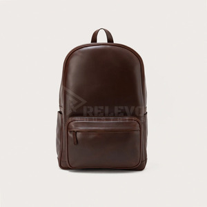 Sac à dos de voyage convertible 2-en-1 en cuir véritable, personnalisable avec logo, faible MOQ, marque privée, double sangle, vente en gros - Product Image 1