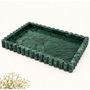 Juego de Bandejas Rectangulares de Mármol, Diseño Minimalista, Plato de Piedra Resistente para Decoración de Mesa - Product Image 6