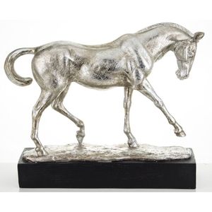Sculpture de cheval en aluminium coulé, finition artisanale, statue équine élégante, décor de cheval métallique pour intérieurs de luxe - Product Image 6