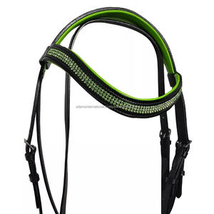 Brida de cuero de caballo Ecuestre para deportes al aire libre, diseño personalizado, fabricante al por mayor DD, de cuero inglés - Product Image 4