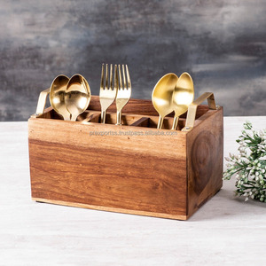 <b>High</b> Demand <b>Kitchen</b> Ware Wood Cutlery Holder <b>Table</b> Decorative Box Accessory - Product Image 1