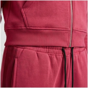 Women Hooded Tracksuit Set Solid Color Full <b>Zipper</b> <b>Sweatshirt</b> With Side Pockets And Matching Joggers Autumn Casual Wear - Product Image 5