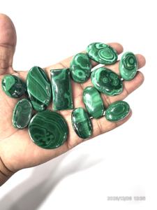 Malaquita natural, cabujón de piedra preciosa suelta, formas y tamaños variados, de 20 a 30 mm aprox. - Product Image 4