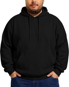 Sudadera con Capucha para Hombre, Gris, Impermeable, Transpirable, Ecológica, de Secado Rápido, con Estampado de Letras en la Parte Delantera, Bolsillo Tipo Canguro, Casual, Sin Forro - Product Image 1