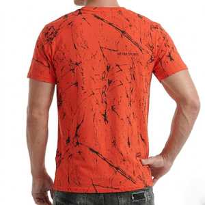 Camiseta de Algodón con Estampado Abstracto para Hombre, Premium 2026, Estilo Casual, Corte Ajustado, Gráfico, Suave, Transpirable, Manga Corta, Verano - Product Image 2