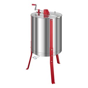 Smielatore Manuale a 6 Telaini con Coperchio Trasparente e Tamburo a Nido d'Ape in Acciaio Inossidabile Regolabile in Altezza - Product Image 5