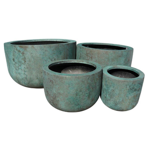 Nouvel ensemble de pots de jardin en fibre de verre de qualité supérieure, sur mesure, fabriqués au Vietnam, pour la maison - Product Image 1