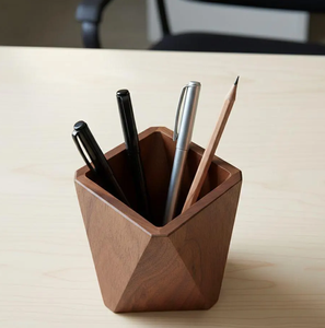 Portalápices de Escritorio de Madera para Oficina, Escuela, Suministros de Oficina, Soporte Duradero para Lápices y Bolígrafos, Superventas - Product Image 1
