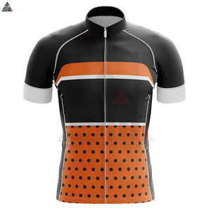 Conjunto de Jersey de Ciclismo Transpirable Personalizado para Hombre, Manga Corta, Absorbe la Humedad, Ajustado, Ropa Deportiva de Verano con Cierre de Cremallera y Patrón a Cuadros - Product Image 2