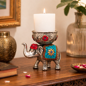 <b>Elephant</b> Bowl Candle Holder Aluminium Decorative Bowl Stand Ethnic Home Decor <b>Gift</b> Wholesale - Product Image 6