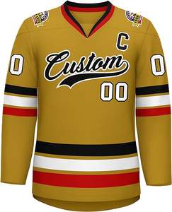 Maillot de hockey sur glace respirant très vendu, 100 % polyester, maillots de sport de qualité supérieure, personnalisation, vêtements de sport, maillot de hockey sur glace - Product Image 5