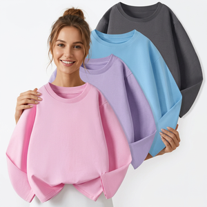 Paquete de 4 Camisetas de Manga Larga con Cuello Redondo de Algodón para Niños Unisex, Estilo Casual, Estampadas, para Todas las Temporadas, Cómodas, de Corte Regular y Secado Rápido - Product Image 1