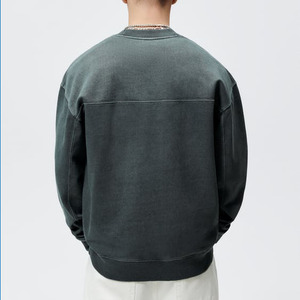 Sudadera con Cuello Redondo y Logotipo Personalizado para Hombre, Talla Grande, 100% Algodón, Tejido de Punto, Informal, Estilo Urbano, Otoño, con Estampado Frontal - Product Image 4