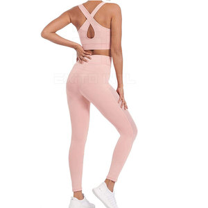 Venta en Línea, Precio Razonable, Conjunto de Yoga para Mujer de Alta Calidad, Elástico en Cuatro Direcciones, Transpirable, Moderno, Ropa Deportiva Más Vendida - Product Image 3