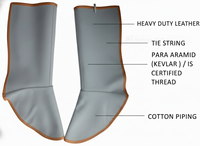 Sepatu Boots Kulit Pengaman untuk Pabrik & Konstruksi Tahan Panas Anti-Selip Unisex