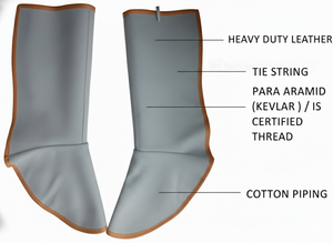 Protector de Piernas para Soldadura Resistente al Calor, de Cuero - Product Image 2