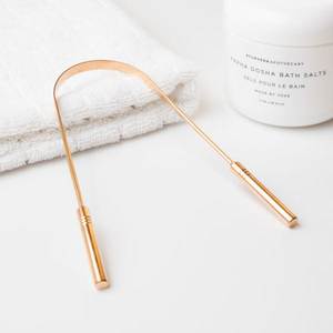 Grattoir à langue en cuivre, outil de soin buccal en métal avec boucle de suspension - Product Image 6