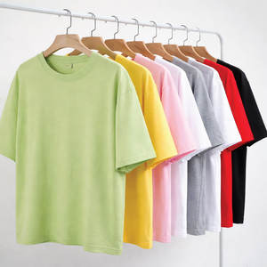 Camiseta de Verano Casual para Hombre, Personalizada, de Gran Tamaño, 100% Algodón Tejido, Hombros Caídos, Venta al Por Mayor, Bangladesh - Product Image 2