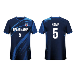 Camiseta de Fútbol Sublimada Personalizada Unisex de Manga Corta con Nombre del Equipo, 5 Piezas, Poliéster que Absorbe la Humedad, Cuello en V, para Adultos, Todas las Temporadas, Logotipo Frontal - Product Image 6