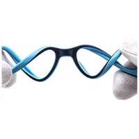 Montura de Gafas Irrompibles para Niños, Silicona Suave Amarilla, Titanio, Gafas Ópticas Flexibles Únicas para Niños 2606